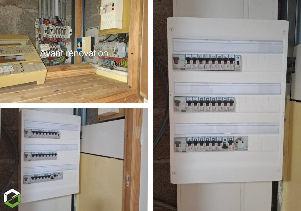 Consultez la chantier : remplacement et équilibrage d’un tableau électrique triphasé legrand