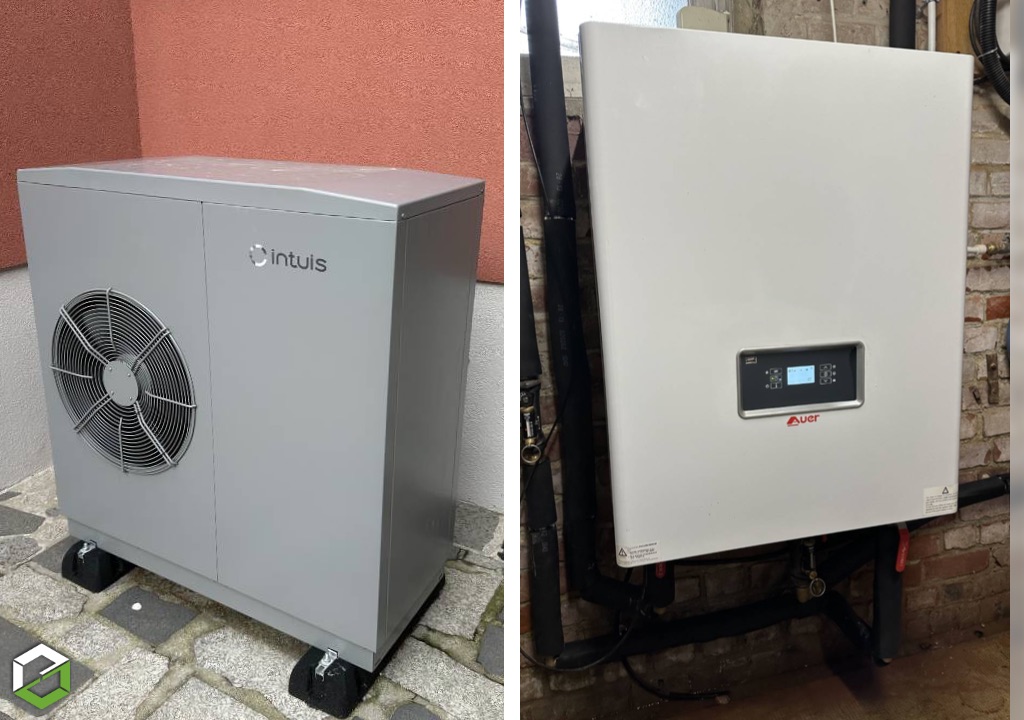 Installation d'une pompe à chaleur haute température INTUIS monobloc par un installateur certifié RGE QualiPAC-Nord (59)