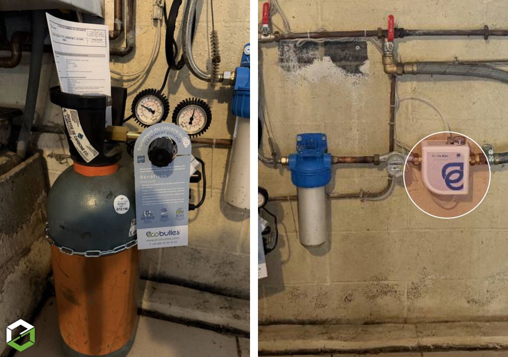 Remplacement d'un adoucisseur au sel par un ECOBULLES adoucisseur CO2