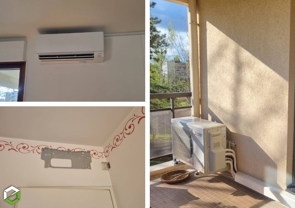 Installation d'une PAC Air/Air Mitsubishi avec 2 split muraux