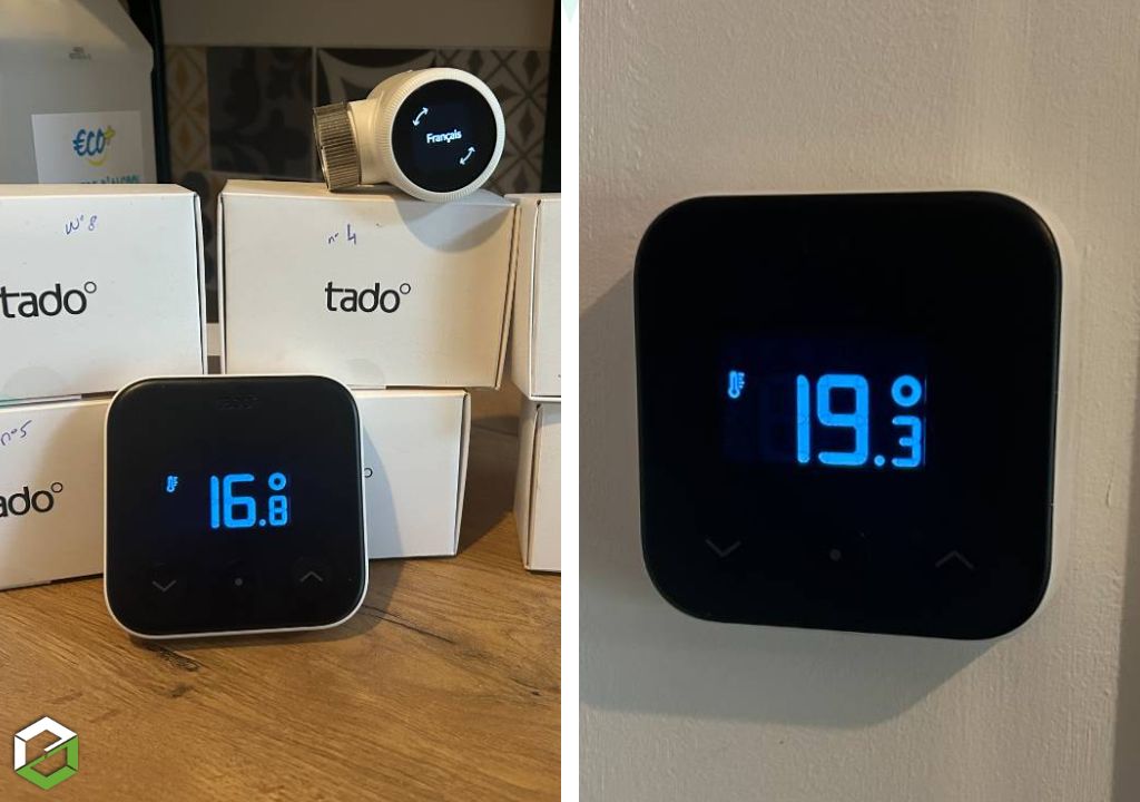 Consultez la chantier : installation thermostat et tête de radiateur connectée de la marque tado