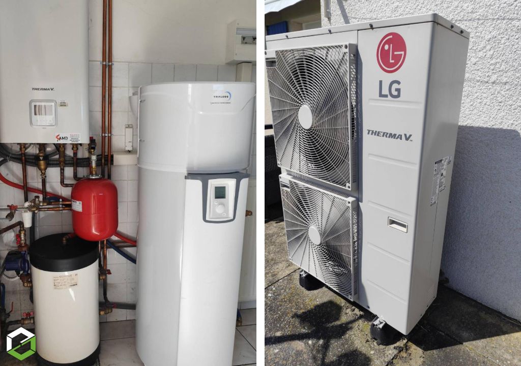 Consultez la chantier : entretien d'une pompe à chaleur lg et d'un ballon thermodynamique thaleos