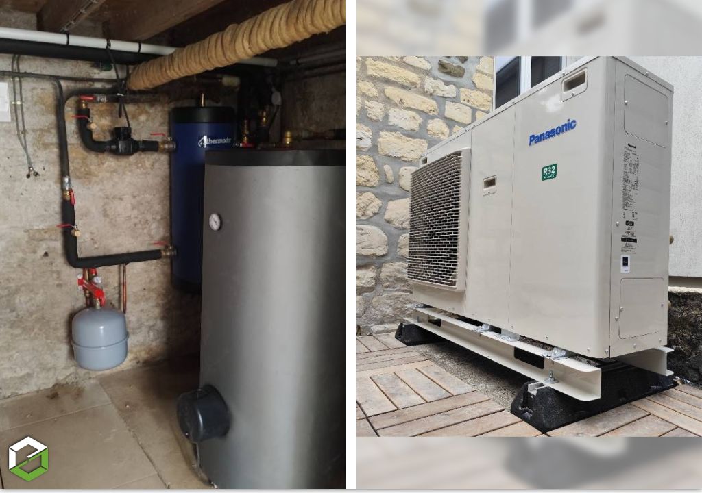mise en service d'une pompe à chaleur air/eau mono bloc panasonic