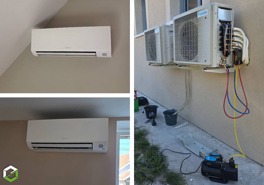 AIROLA : Installation d'une climatisation réversible multi split DAIKIN pilotage avec application mobile
