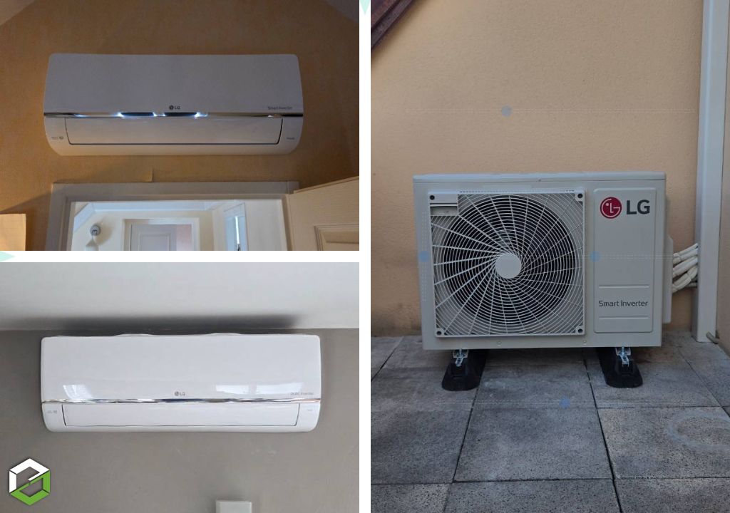 AIROLA : Installation d'une climatisation réversible multi split LG