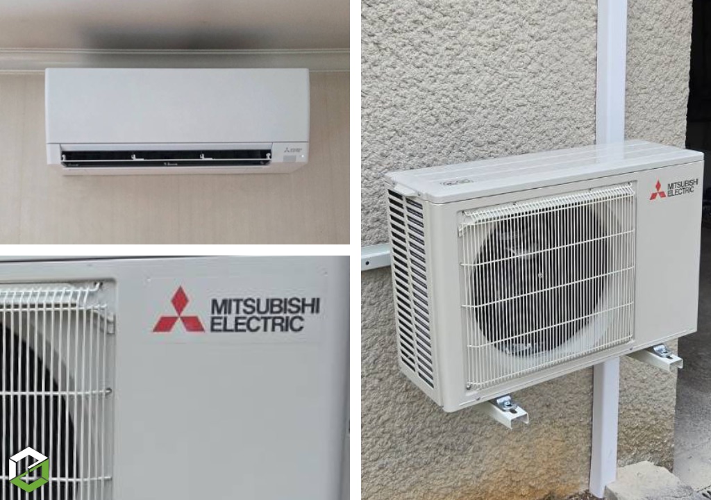 Installation d'une climatisation mono split Mitsubishi 21000 DIJON