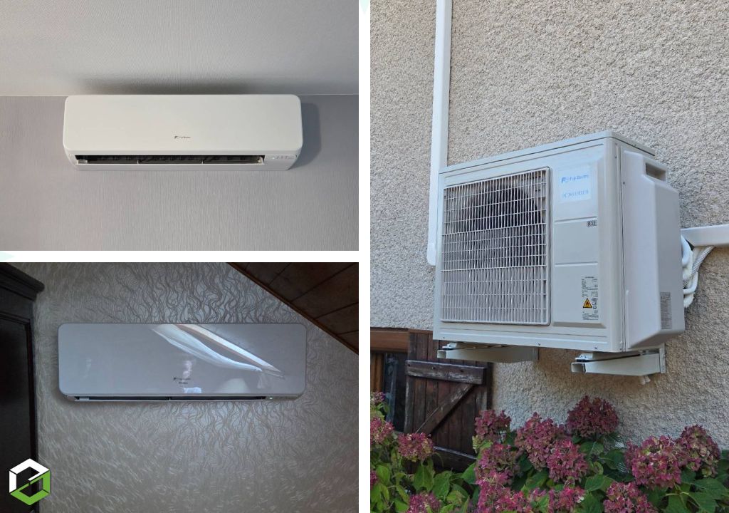 Installation d'une climatisation réversible Bi split split SAUTER