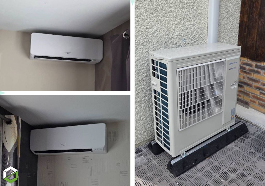 Installation d'une climatisation réversible Multi split SAUTER