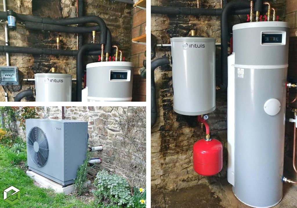 remplacement d'une chaudière fioul condensation par une pac air/eau intuis hti70 14kw mono avec production d'eau chaude