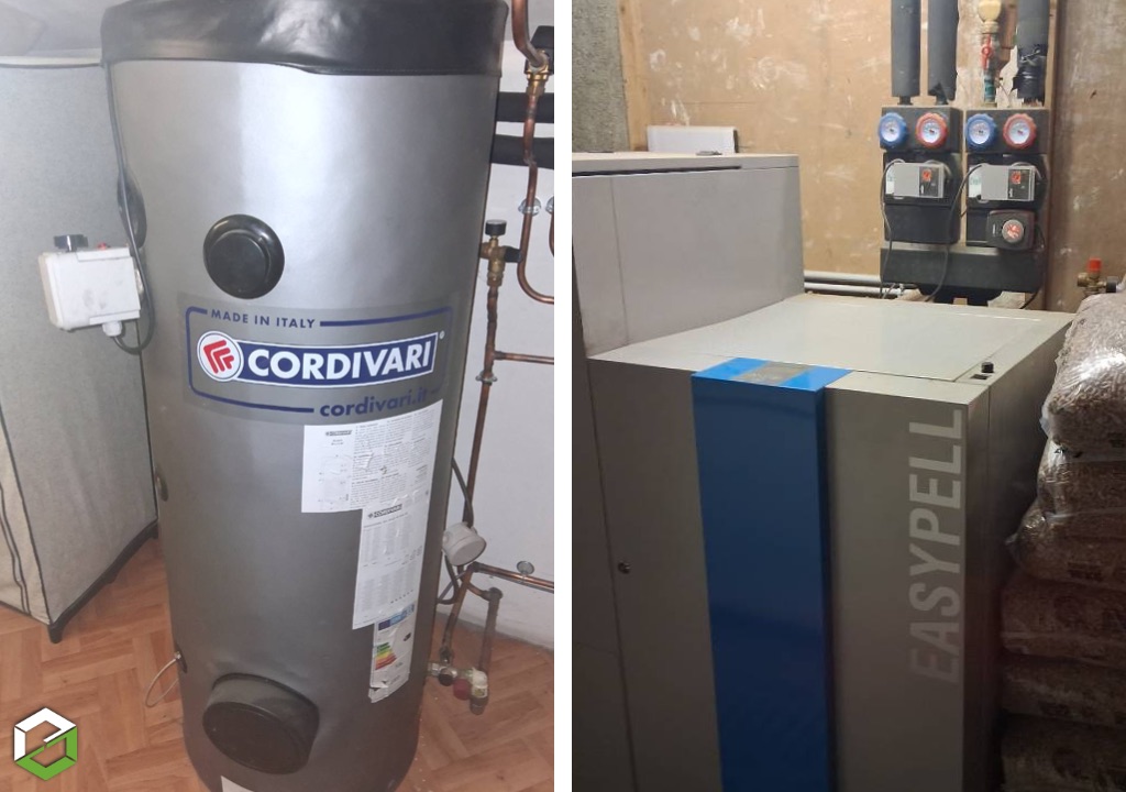 Consultez la chantier : installation d'une chaudière à granulés de bois Ökofen type easypell