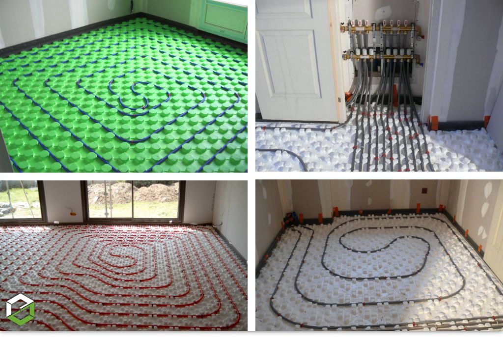 installation de plancher chauffant
