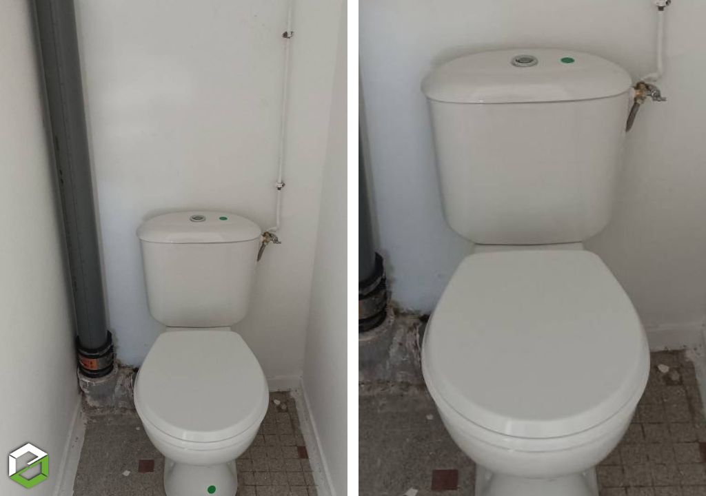 Consultez la chantier : remplacement d’un wc 3/6 litres lepage ingré