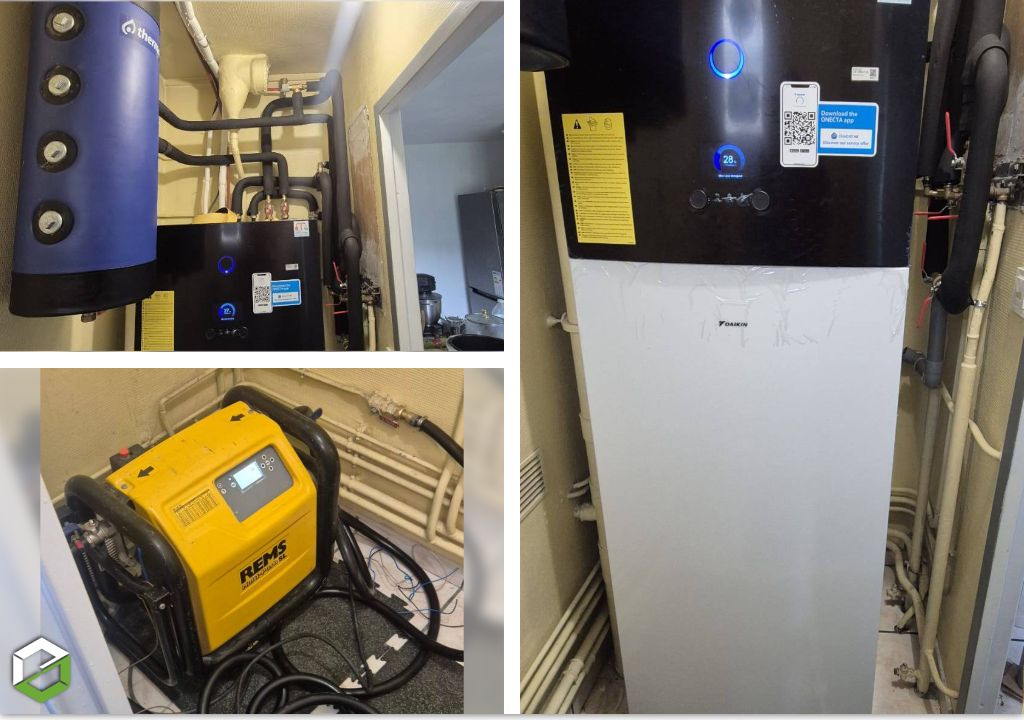Installation pompe à chaleur DAIKIN en remplacement d'une chaudière gaz
