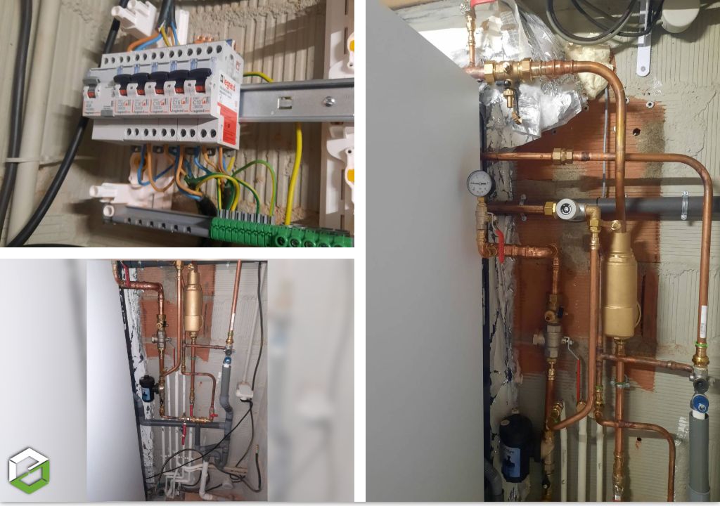 installation d'une pompe à chaleur air eau viessmann