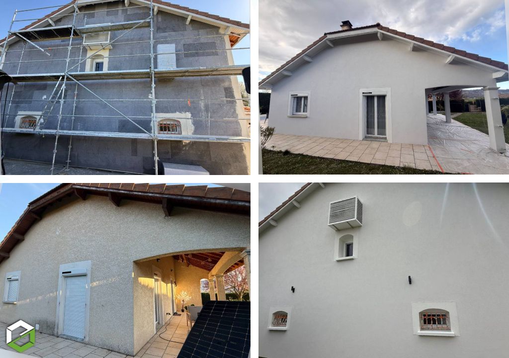 Isolation thermique par l'extérieur avec ravalement complet des façades