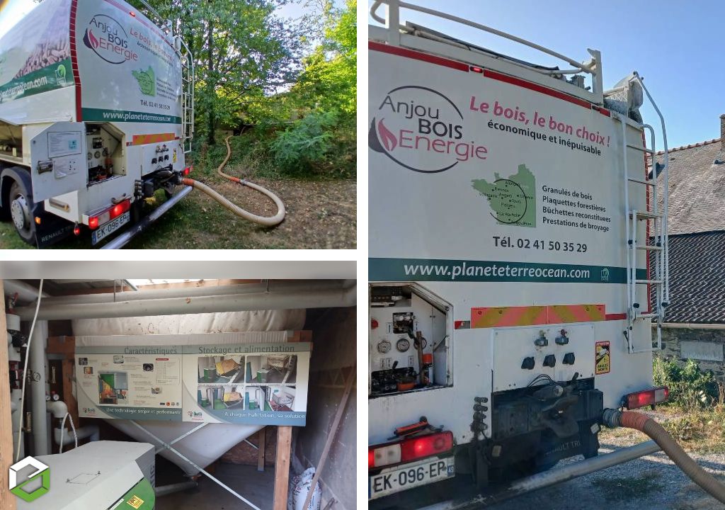 Livraison de granulés de bois en Vrac 