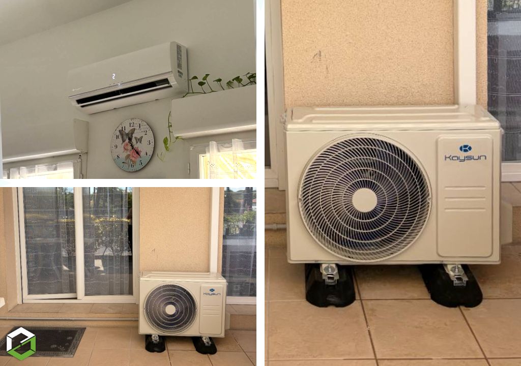 Installation de climatisation réversible Kaysun