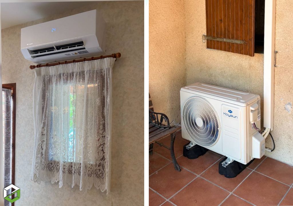 Fourniture et installation d’un système de climatisation réversible monosplit de marque KAYSUN