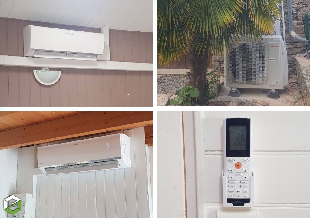 Installation d'une climatisation réversible Viessmann multi-splits chez un particulier