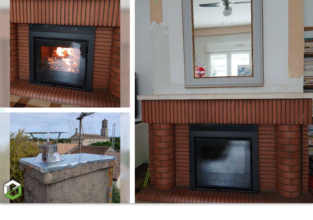 Cheminées Larquey Marmande : Installateur insert à bois dans une cheminée - Entreprise RGE 
