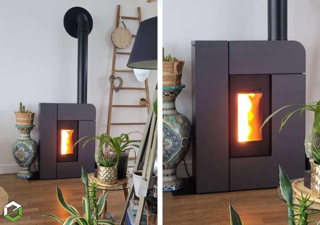 Installation d’un poêle à granulés MCZ ALEA AIR 7 XUP S2 5S