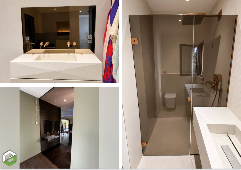 Consultez la chantier : pose de paroi de douche en verre 