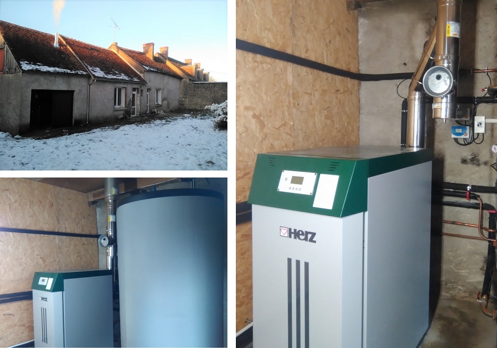 Installation Chaudière à bûches HERZ  certifiée RGE QualiBois