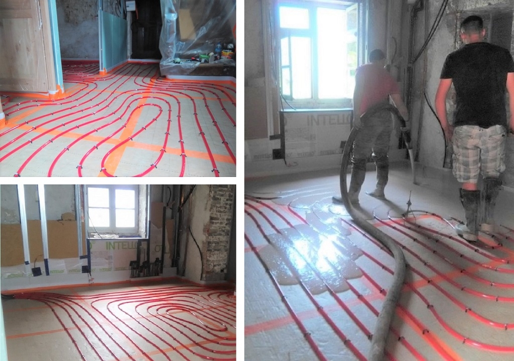 Installation Plancher chauffant basse température