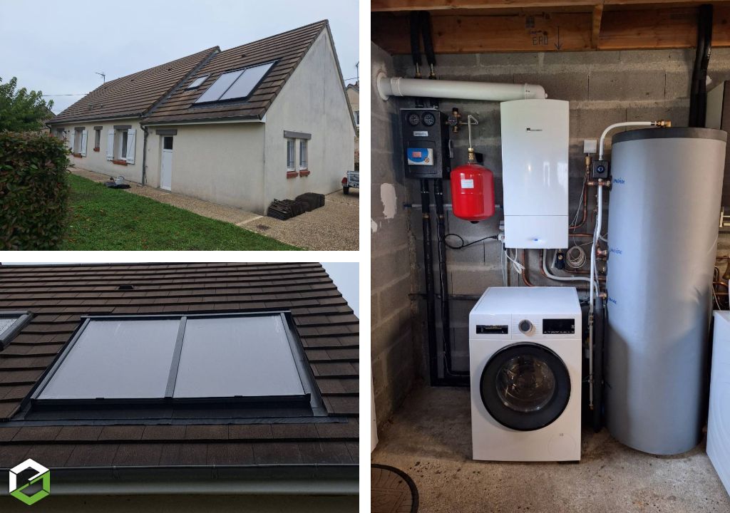 RGE QUALISOL - Chauffe-eau solaire (CESI) sur maison individuelle 