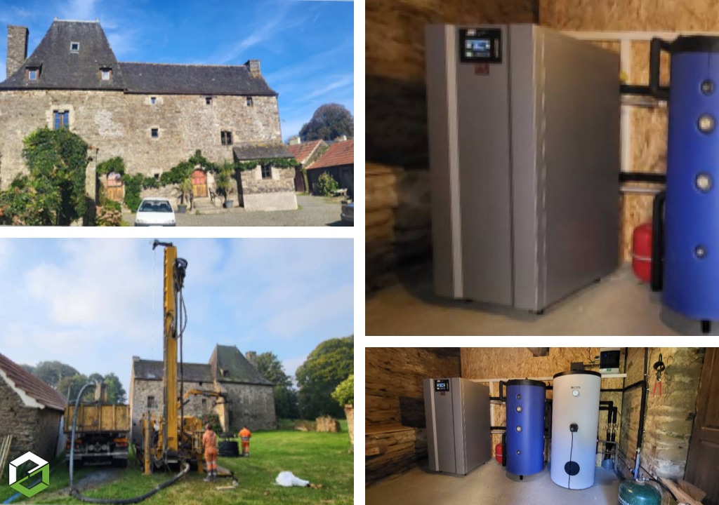 Installation géothermie sur sonde thermique Arkteos - Entreprise RGE QualiPAC