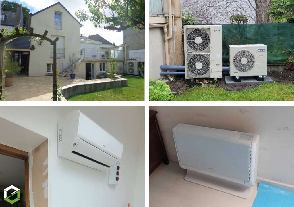 Consultez la chantier : pose et raccordement d'une climatisation hitachi - entreprise rge qualipac 