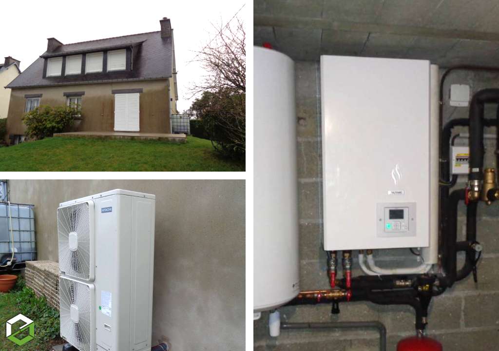 Consultez la chantier : installation d'une pompe à chaleur air/eau hitachi - entreprise rge qualipac