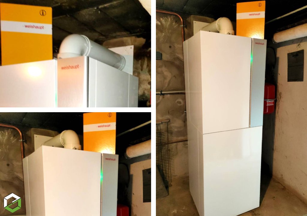installation d'une chaudière gaz condensation weishaupt