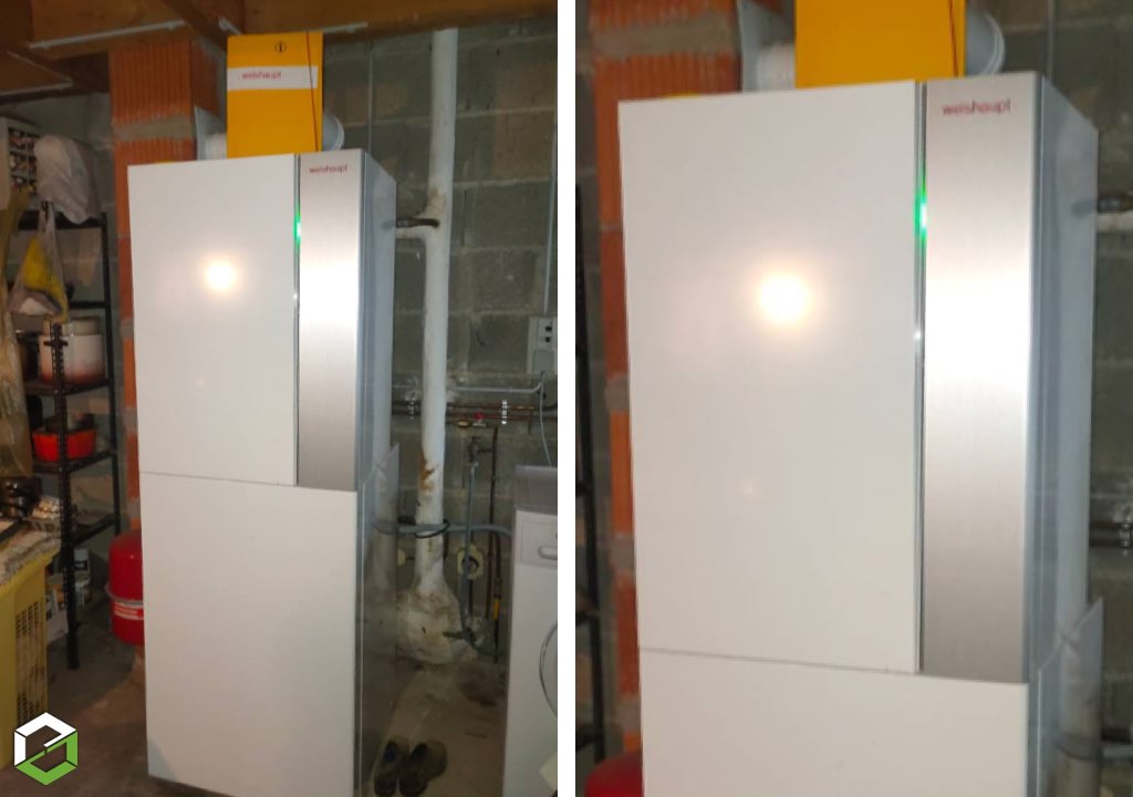 remplacement d'une chaudière gaz propane basse température par une chaudière weishaupt wtc 15 haute performance avec ballon eau chaude sanitaire (ecs) intégré