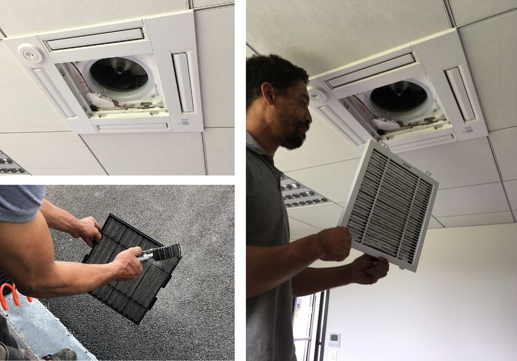 Entretien climatisation type cassette marque MITSUBISHI ELECTRIC