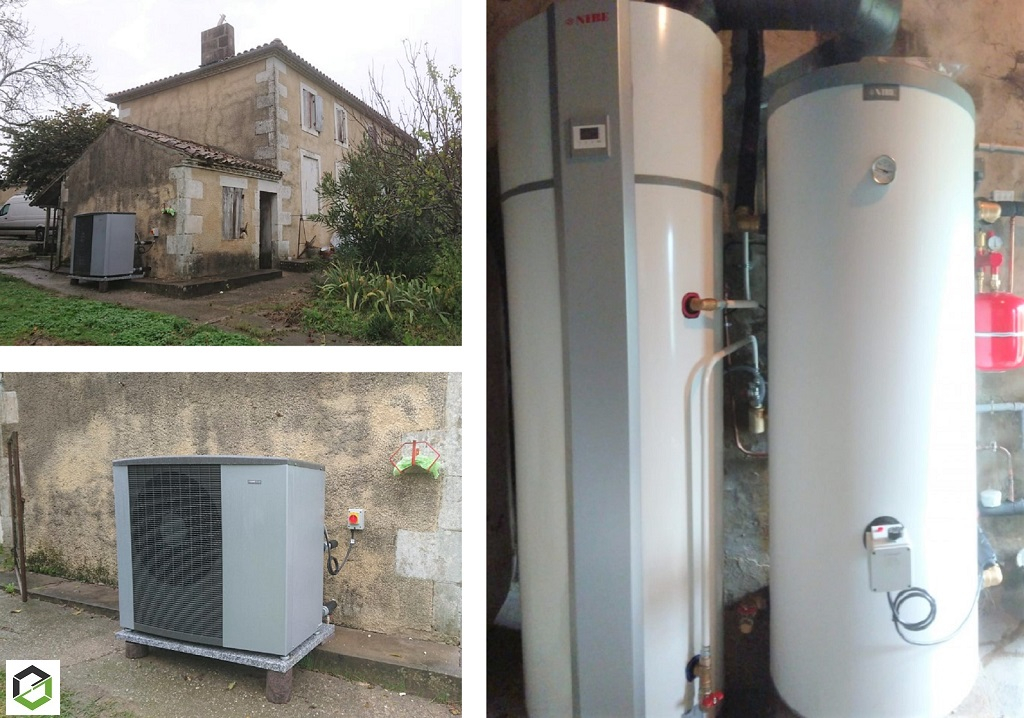 Ets Aquitaine Géothermie : MaPrimeRénov' - Remplacement chaudiére fioul non condensation par une pompe à chaleur air/eau NIBE