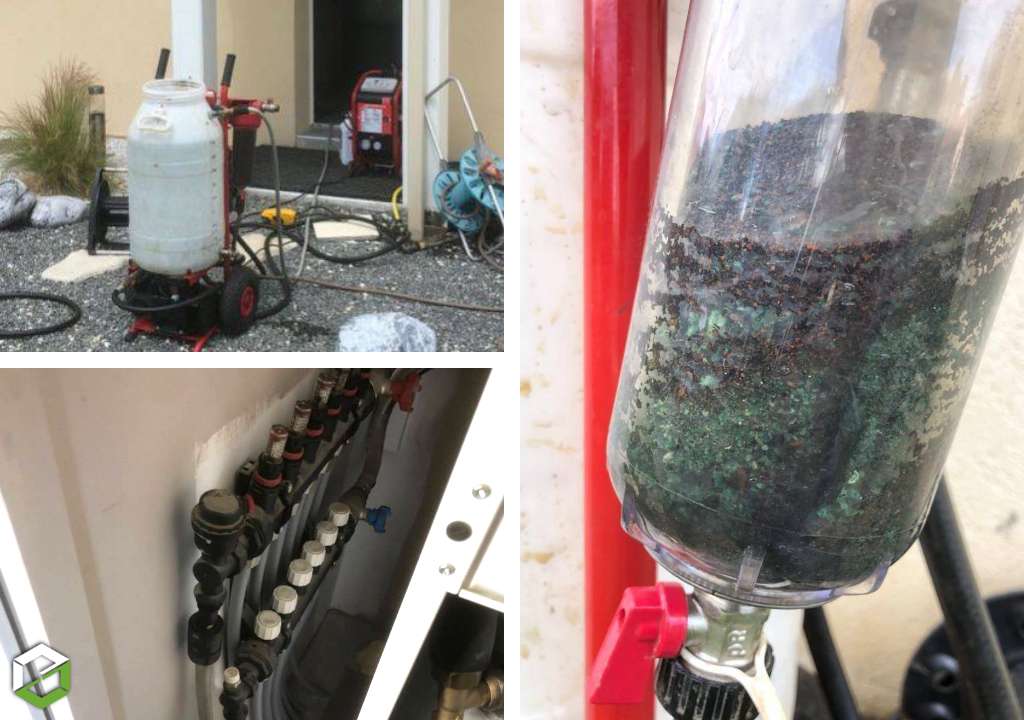 Ets Aquitaine Géothermie : Désembouage d'un système de chauffage avec radiateurs