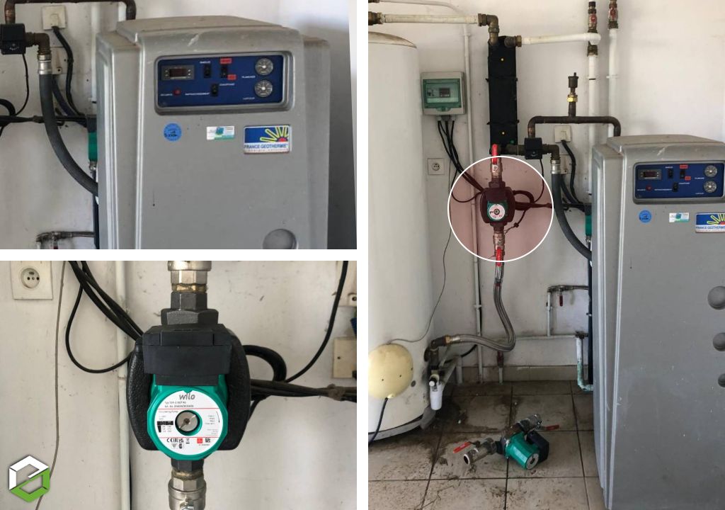 Ets Aquitaine Géothermie : Dépannage sur une pompe à chaleur FRANCE GEOTHERMIE par une entreprise RGE