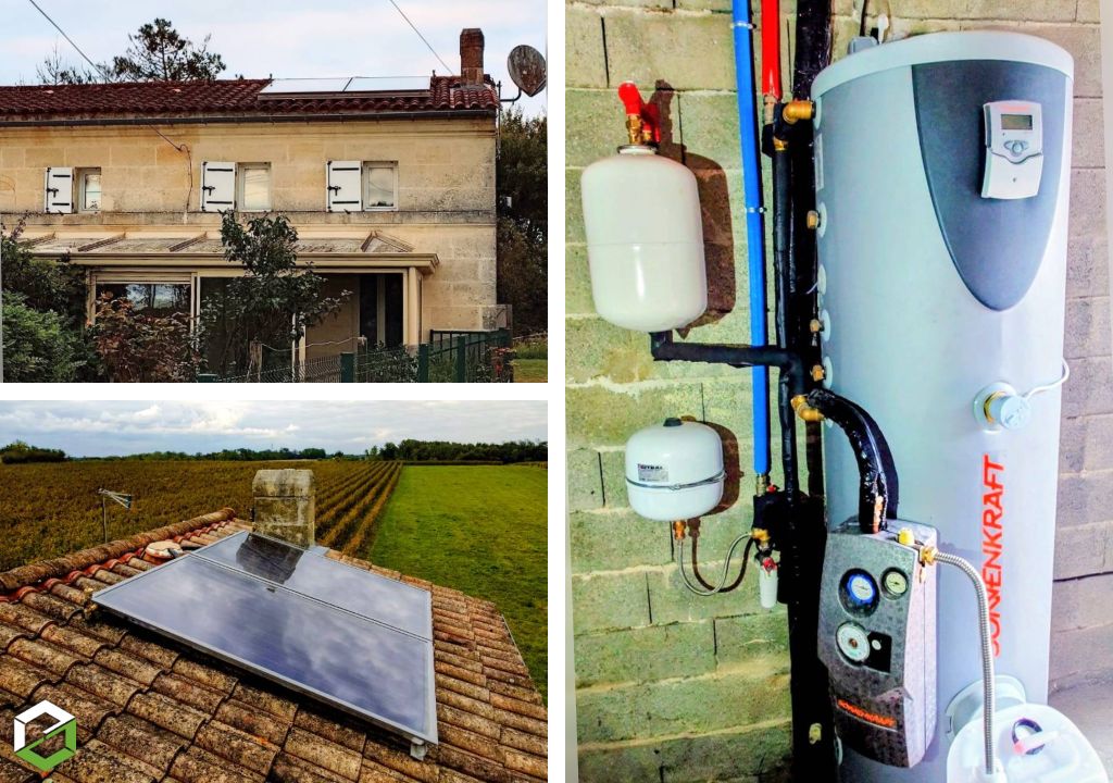 Ets Aquitaine Géothermie : Installation d'un chauffe eau solaire par une entreprise RGE