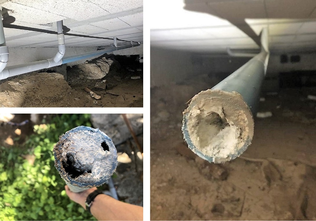 plomberie débouchage d’une canalisation avec tartre et lessive à luynes.   