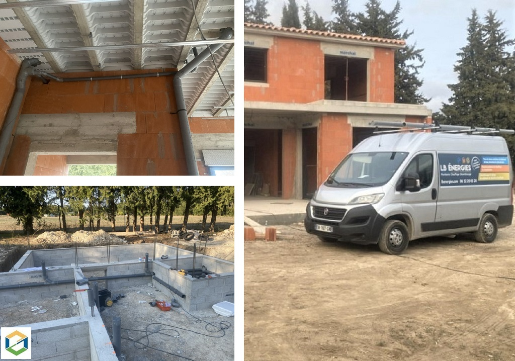 plombier pour l’installation d’un réseau d’évacuation sur une construction 
