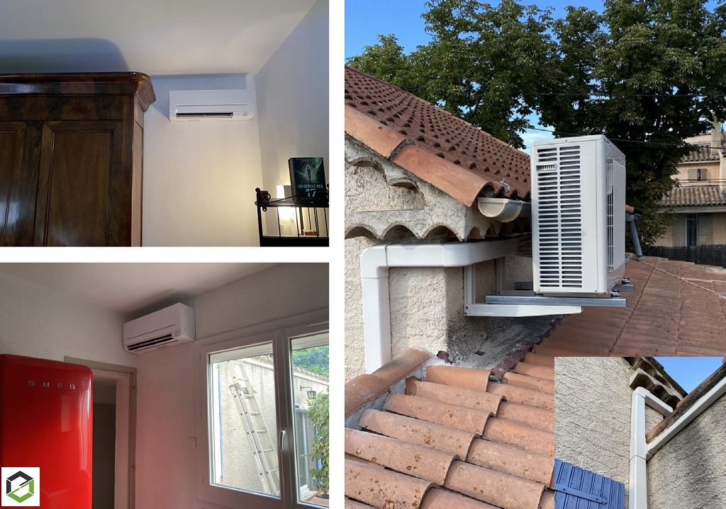 Consultez la chantier : artisan rge - artisan spécialisé dans la pose de climatisations près aix en provence