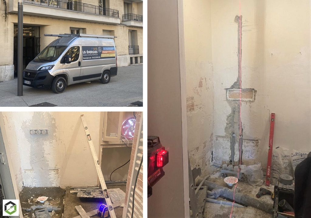 Technique d'intégration d'une robinetterie encastrée par un plombier à Aix en Provenc