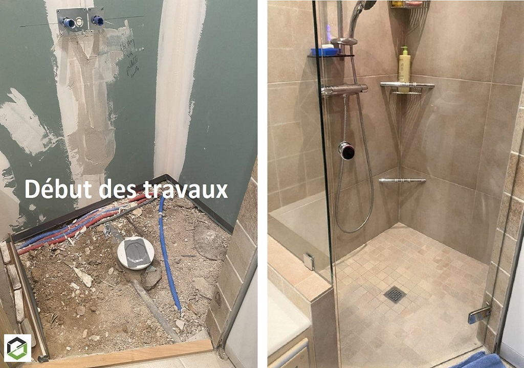 Rénovation d’une douche maçonnée 