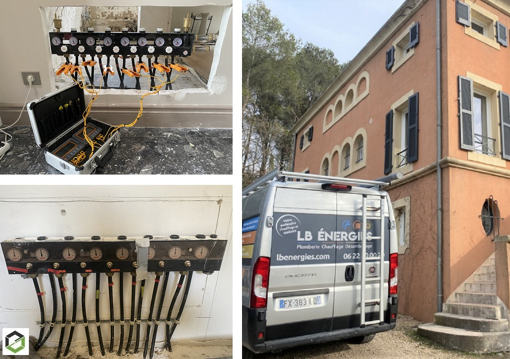 Déplacement d’un collecteur de plancher chauffant 