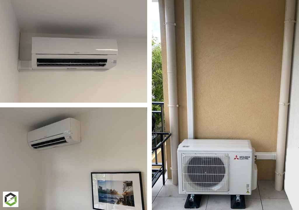 Installation d'une climatisation Mitsubishi