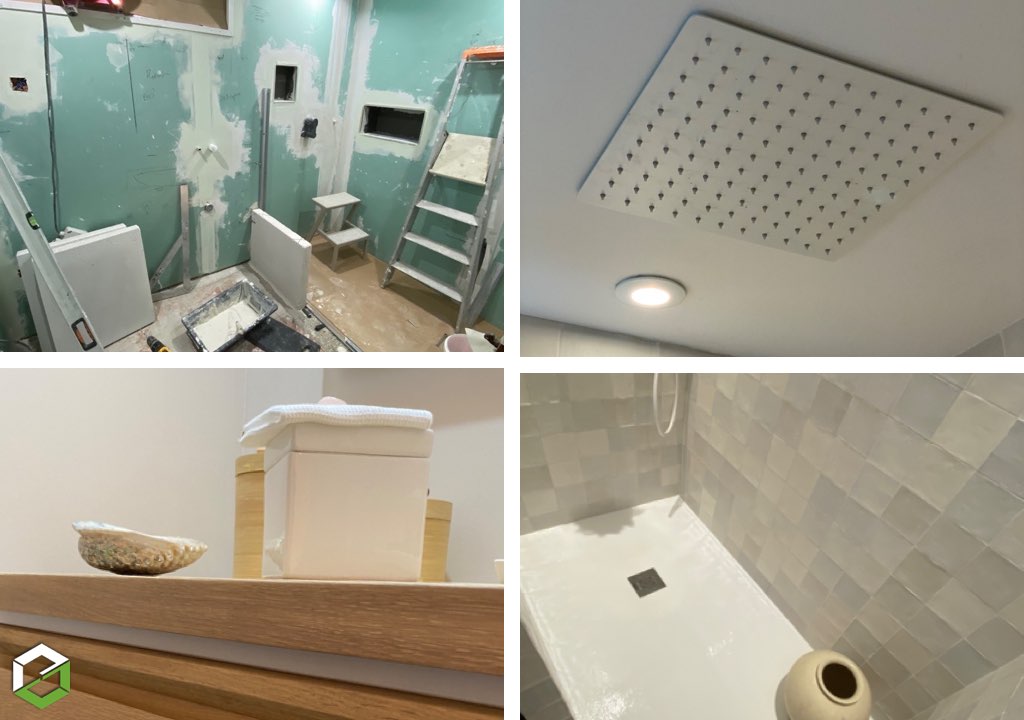 rénovation complète de cette salle de bain 