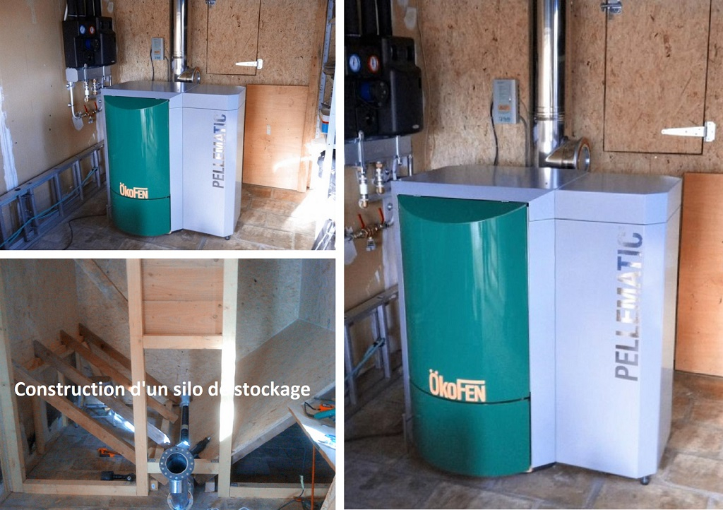 installation d'une chaudière à granulés okofen modèle pellematic pe 08