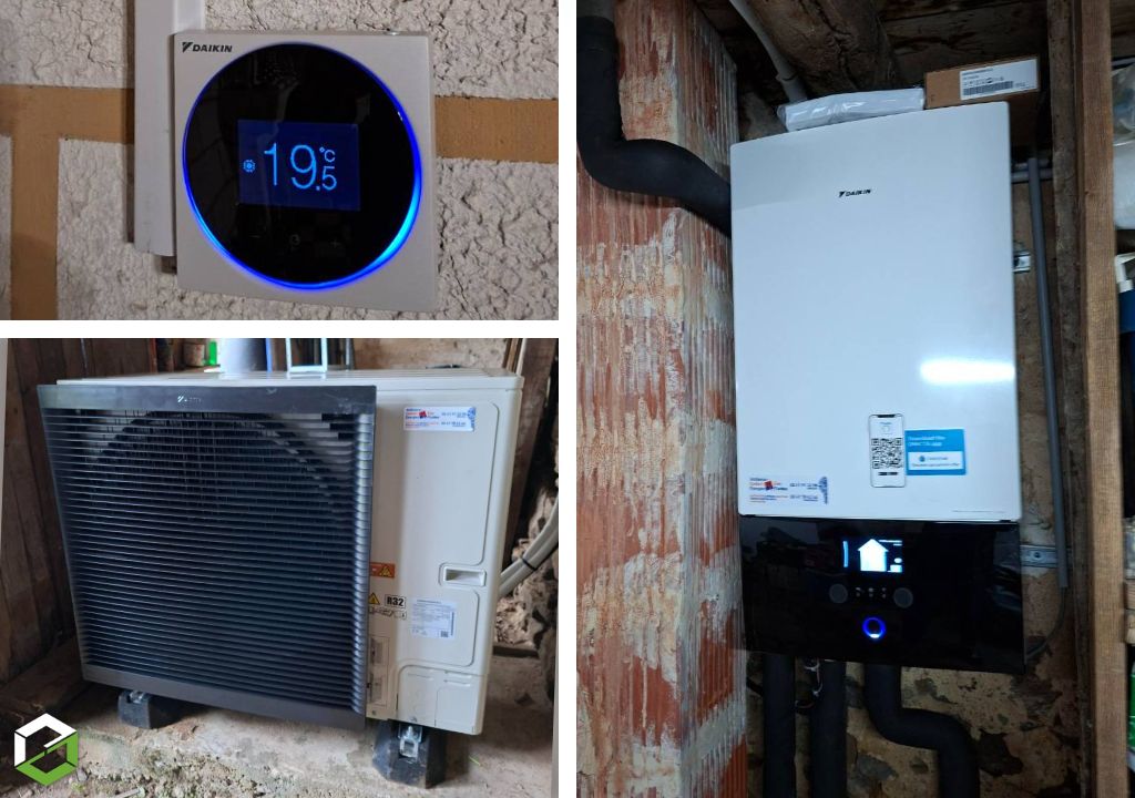 Pompe à chaleur DAIKIN air/eau avec prime coup de pouce EDF par artisan RGE PAC