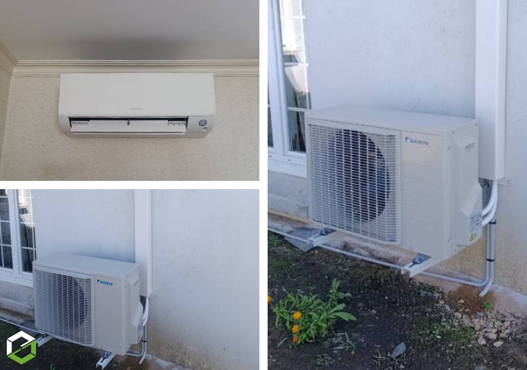 Installation climatisation DAIKIN mural par artisan RGE 